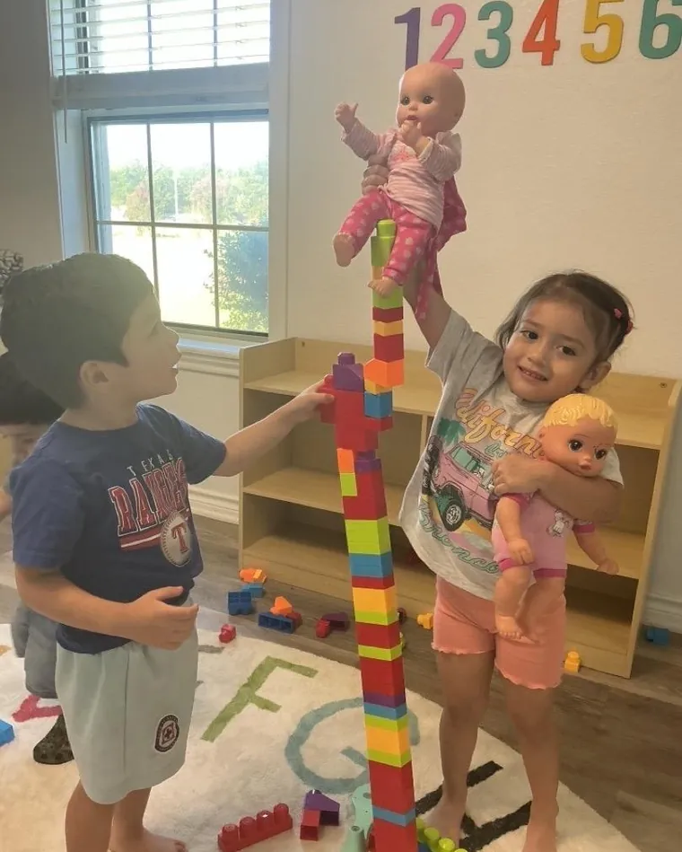 A toddler at Bright Haven